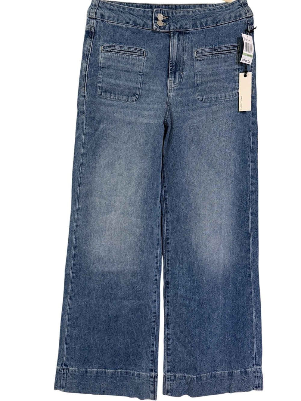 Habitual Wide-Leg Jeans in Medium Blue Wash